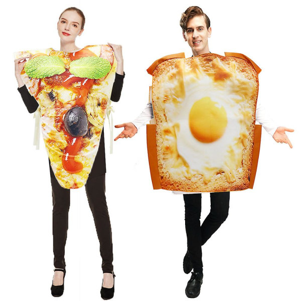 Par Pizza Croissant Munk Jordgubb Avokado Tonfisk Toast Fancy Dress Kostym 2023 Mat Halloween Kostym För Vuxen Donut