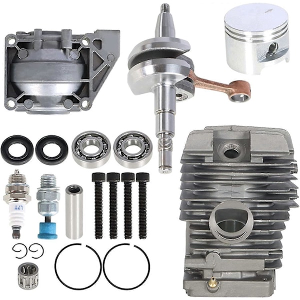 49mm Sylinteri Mäntäsarja Sytytystulpalla ja Dekompressioventtiilillä Korvaa Stihl Ms390 Ms290 Ms310 029 039 Moottorisahan 11270201213 1127 020 1216
