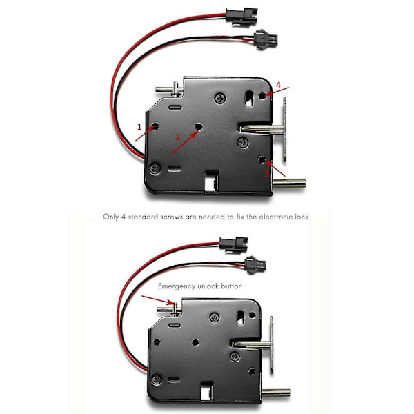 2x 12v 2a Intelligent Elektronisk Kontroll Elektromagnetiskt Lås, Skåplås, Passerkontroll S