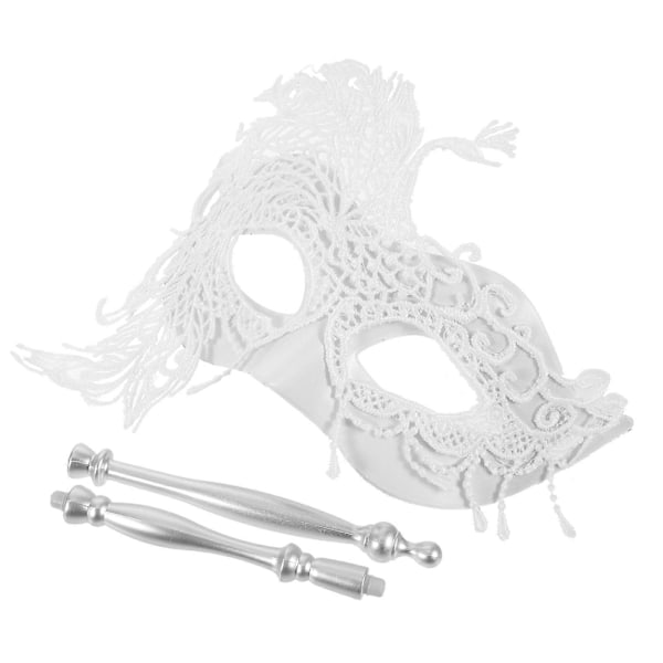 Maskebal Maske Kvinder Fest Maske Fancy Dress Håndholdt Maske Blonde Maske til Prom Cosplay