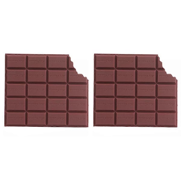 2 stk. Duftende chokoladeformet side notesbog lomme memo