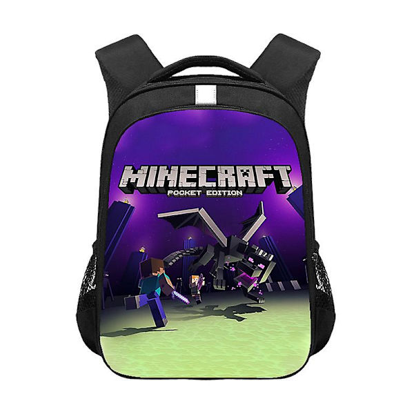 Barneskoletaske gave Minecraft barneskoletaske ryggsekk style 6
