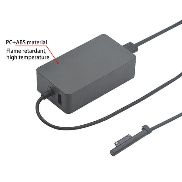 Laptop Tablet Opladerkabel 65W Strømadapter Opladerenhed til Surface Pro3/4