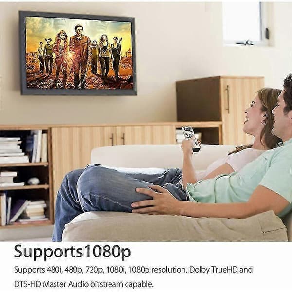 HDMI til RCA Kabel, HDMI til 5 RCA Konverter Adapterkabel, 1080P HDMI til AV