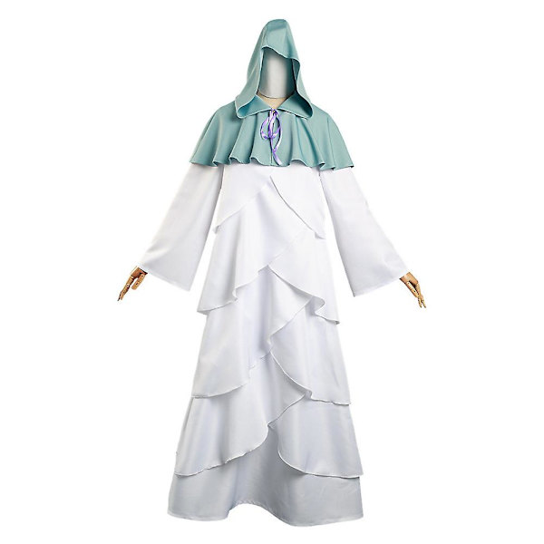 The Promised Neverland Mujika Cosplay Kostume Lang Kappe Kappe Promised Neverland Mujika Cosplay Outfits Til Halloween Karneval Fest, komplet sæt L