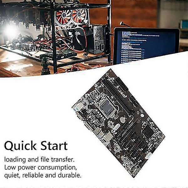 B250b Btc Louhintaan Tarkoitettu Emolevy Lämpötahna+kytkinkaapeli+sata-kaapeli 12 Pci-e Paikkaa Lga1151 Ddr