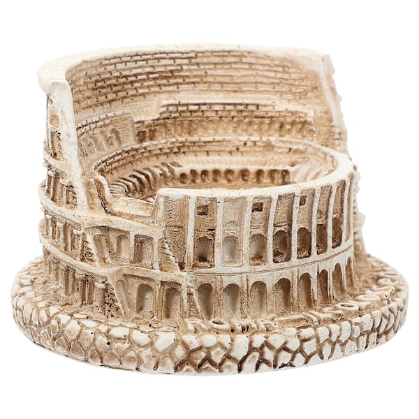Figur af antikkens romerske arkitektur, Colosseum-model i harpiks, akvariedekoration