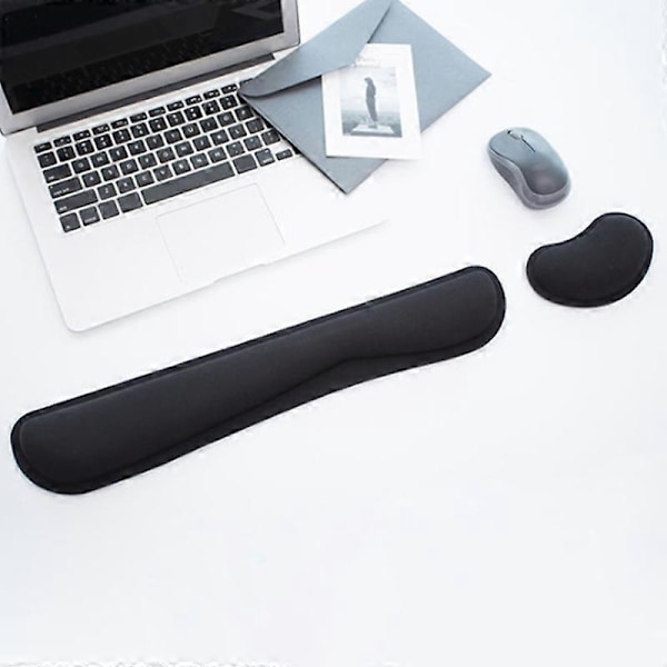 1 Set Mus Handledsstöd Slitstarkt Högelastiskt Tyg Förstorad Tangentbord Handledsstöd Pad Set för Hemmet