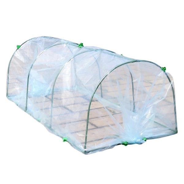1 set Blomväxthus Växthus Utomhus Plast Växtskydd med Fäste