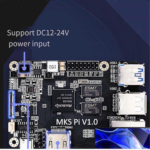 Mks Pi Klipper Motherboard Controller 64bits Soc Onboard Klipperscreen Til Voron Kompatibel Med -a