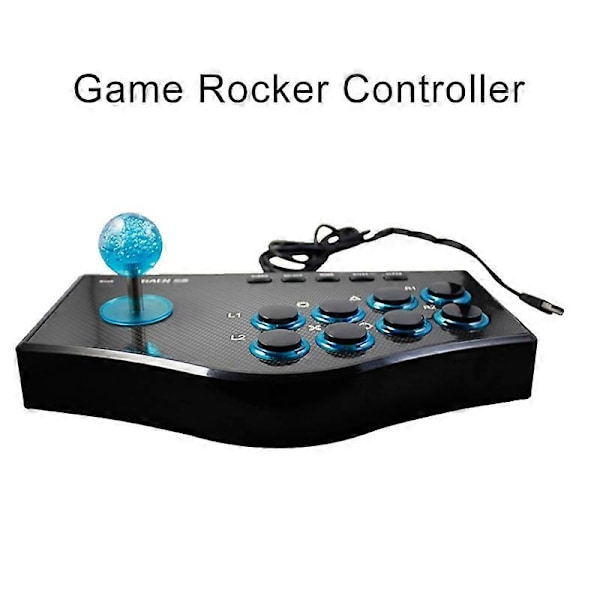 Arcade Spillekonsol Joystick USB Rocker Controller Kompatibel PS2/PS3/Xbox PC TV Boks Laptop