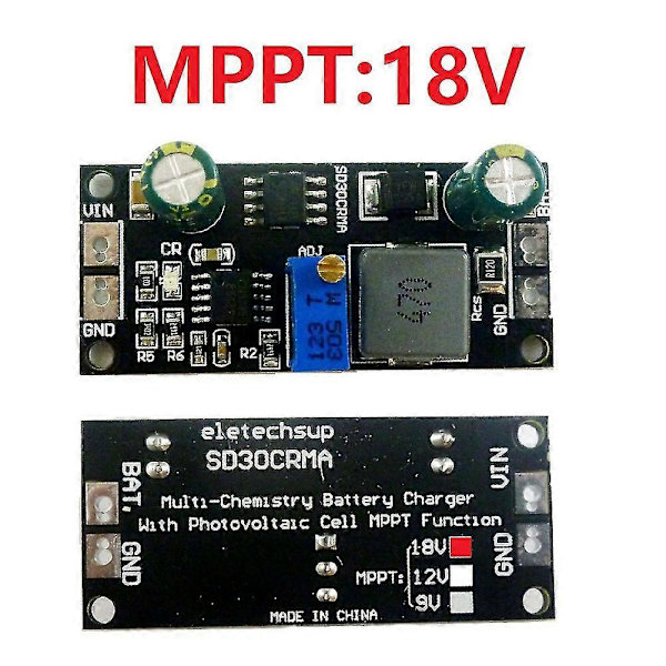 Mppt Solar Controller 1a 3.2v 3.7v 3.8v 7.4v 11.1v 14.8v Lithium Ion Lifepo4 Titanat Batterioplader