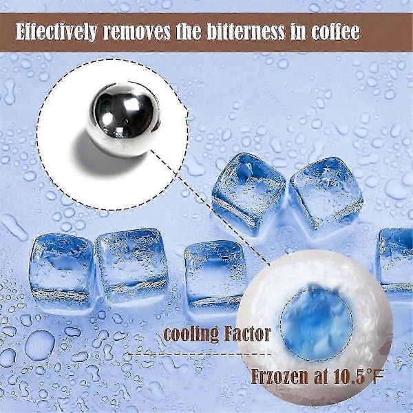 Espresso Frossen Kule for Espresso Kaffe Espresso Kjøleverktøy Rustfritt Stål Kjølekule/Is Sfære -YxP20211224200