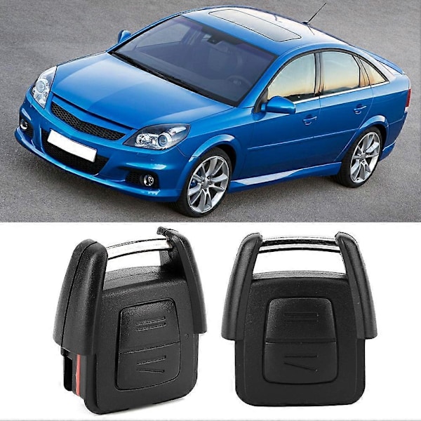 2 Knapper Fjernbetjent Bilnøgle Skal Nøgle Fob Etui Cover Tilbehør Udskiftning Passer til OPEL