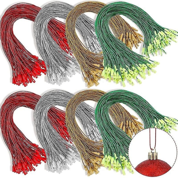 100 stk. 20 cm Polyestertråder for Juleanheng Juletre Julekule Merkelappverktøy Julepynt Tilbehør Cotton rope