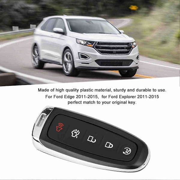 Udskiftnings bil fjernbetjenings nøgle skal beskyttende etui til Ford Edge Explorer 2011-2015 B8
