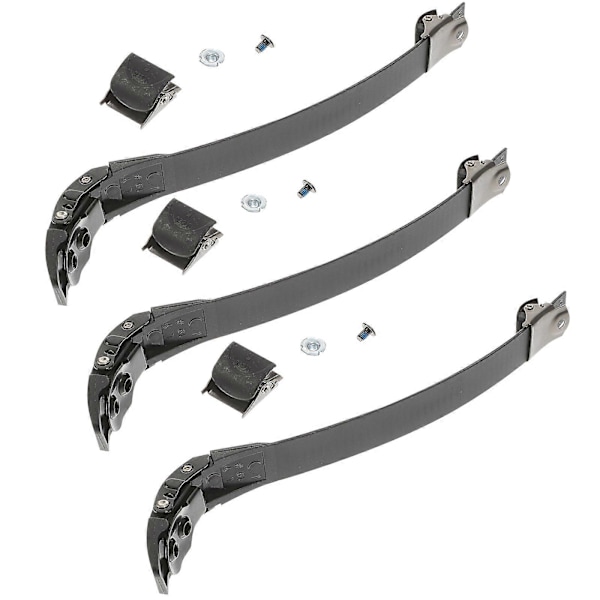 3 Set Rullskridskor Skosnören Ersättningsspänne Skridskotillbehör (Svart)