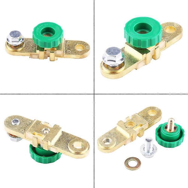 1 stk. Grønt Hoved Bilbatteri Terminal Link Switch Hurtig Afbrydelse Auto Tilbehør