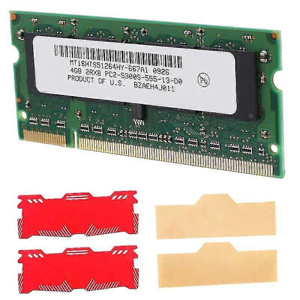 Ddr2 4gb Laptop Ram Hukommelse+køle Vest 667mhz Pc2 5300 Sodimm 2rx8 200 Pins Til Amd Laptop Hukommelse