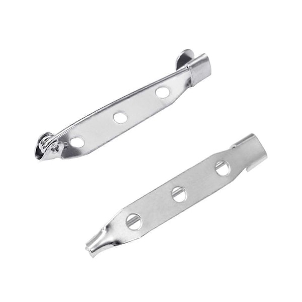 50 stk. 4 cm Sølv Broche Nål Bagside Lås Broche Bar Sikkerhed til Håndværk Smykker DIY Fremstilling