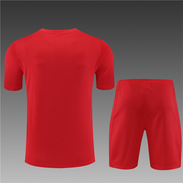 23-24 New Season Flamenco Vuxen/barn Kortärmad Jersey Set red 22