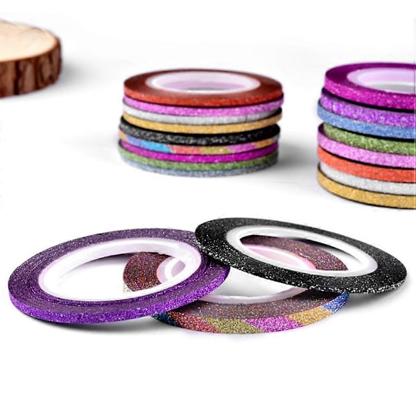 30 stk. Neglekunst Striping Tapes Neglestrips Klistremerker Neglekunstutstyr Neglekunst Dekorasjonsklistremerker