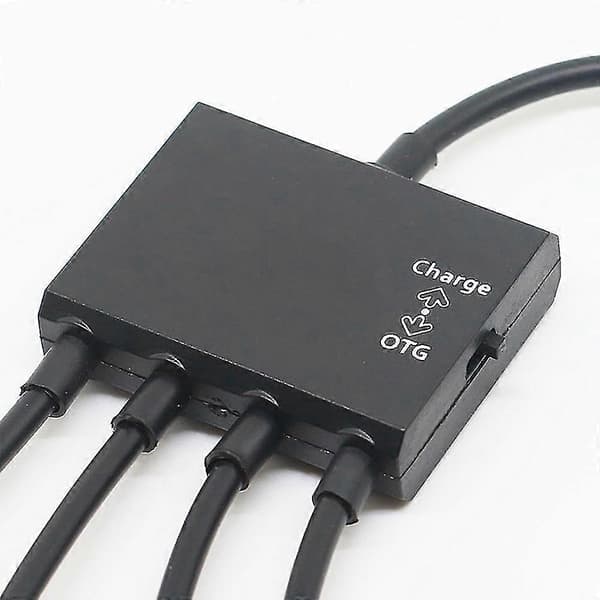 Med Switch-opladningsfunktion Otg -usb Hub Én Træk Fire Mobiltelefon Multi-interface
