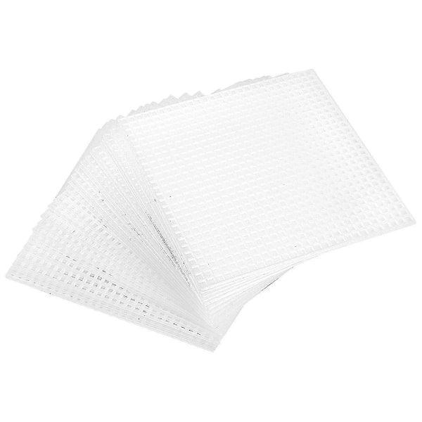 30 Stycken Plastnät Canvas Ark För Broderi, Akrylgarn Hantverk, Stick- Och Virkprojekt