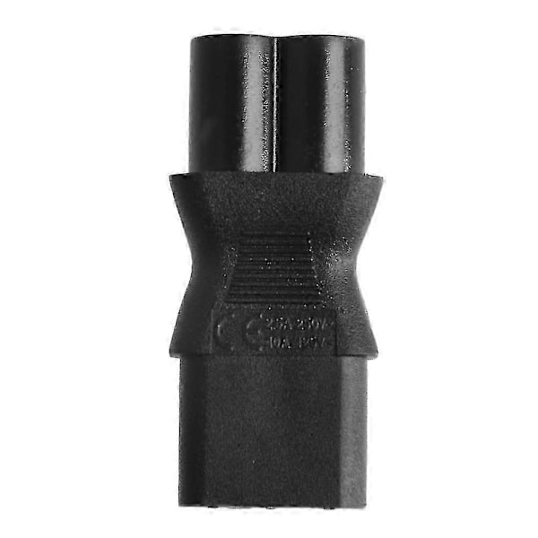 IEC 320 C13 Hun til C6 Han AC Strømadapter Konverter - Kløverblad Stik s202412121060