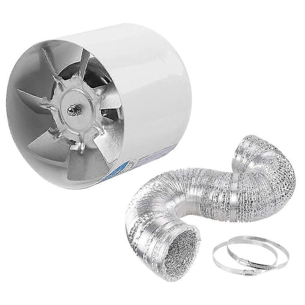 4 Tommer Inline Kanalventilator Ilator Metalrør Ilat Udstødningsventilator Mini Ctor Ventilator Med A