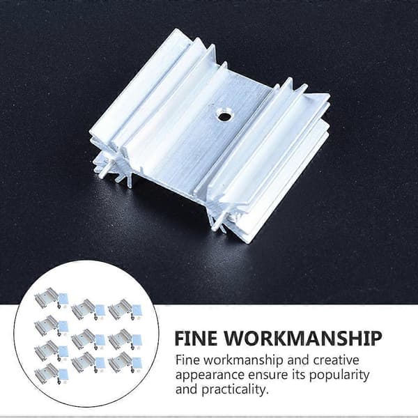 1 Sæt TO-220 Triode Køleplade Aluminium Elektronisk Radiator til Transistor Køler