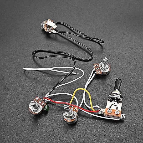 Elektrisk Guitar Ledningsnet Kit 3-vejs Toggle S 2 Volume 1 T 6,35 mm Output Til Lp Electri