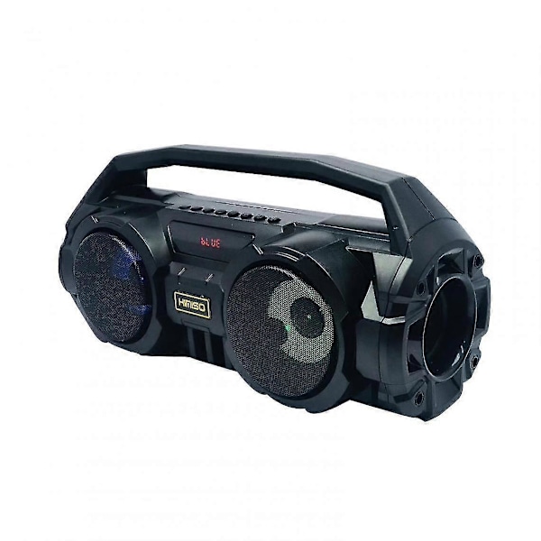 Bluetooth-kaiutin kannettava tehokas subwoofer ulkokaiutin FM-radio stereo musiikki surround-laite TF-kortti MIC | Kannettava kaiutin (musta)