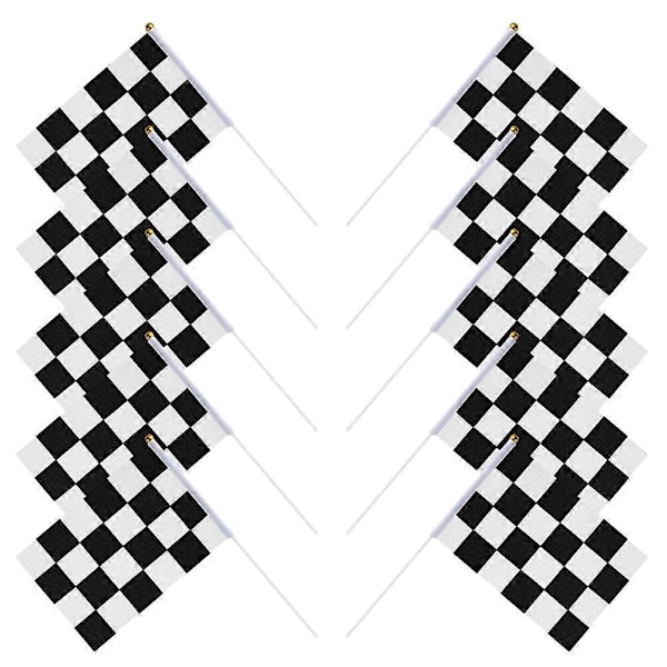 10 st Rutig Racing Flag Racing Signal Flag Heja Flag Race Rutig Flagga