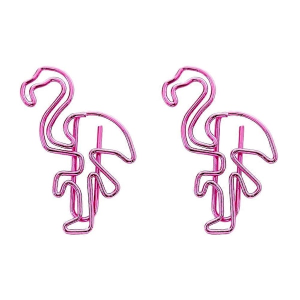 10 kpl Flamingo Paper Clips Sarjakuva Värikkäät Tiedostoklipsit Toimistotarvikkeet Koulutarvikkeet