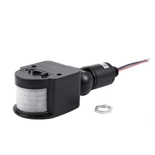 6x Utomhus 12v DC Automatisk Infraröd Pir Rörelsesensorsbrytare För Led-ljus, Svart