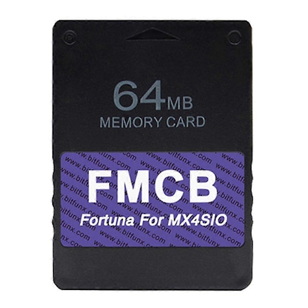 64mb Fmcb Kort V1.966 Til Ps2 Mx4sio Sio2sd Sd Kort Adapter Installeret Opl Til Playstation2 Spil Con