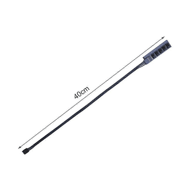 PWM Temperaturkontroll Fläkthubb Förlängningskabel Moderkort CPU 4-Pin Adapterkabel Datorchassi 4-Pin Strömkabelkontakt