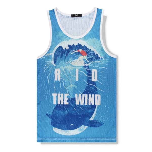 2023 sommar ny BG basketball THE WIND sytröja XXL