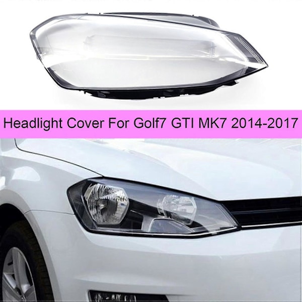 Høyre frontlyktdeksel for bil, lyktglassdeksel for Golf7 Mk7 2014-2017 5g1941752/5g1941