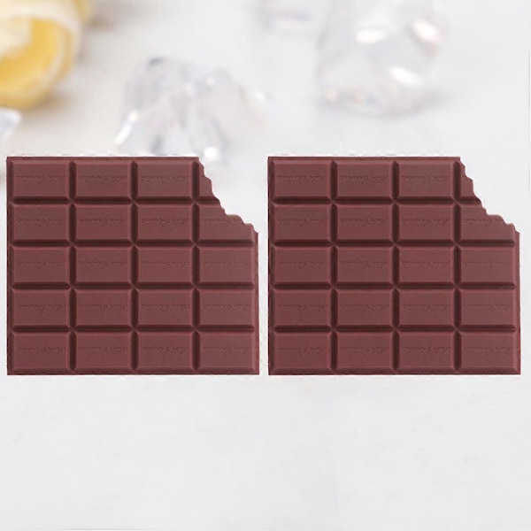 2 stk. Duftende chokoladeformet side notesbog lomme memo