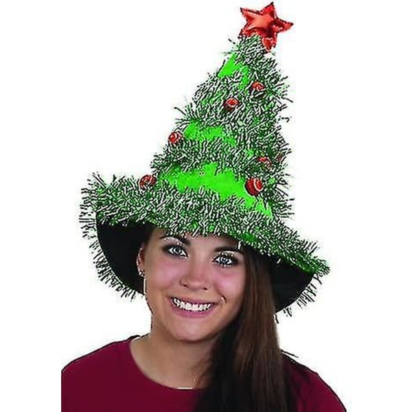 Christmas Tree Hat Juldekoration Tillbehör Non-woven Regn Silk Christmas Hat