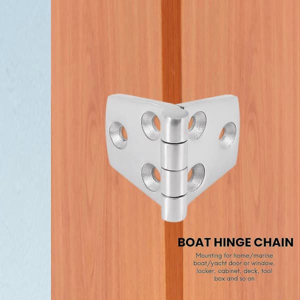 E 4 Stykker Rustfrit Stål S Hængsel Dørhængsel Til E Båd Yacht 76 X 38 Mm Rafting Båd