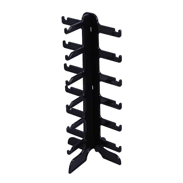 6 Lag Solbriller Brille Stativ Holder Display Hjemmeutstyr Oppbevaringsstativ (Svart)