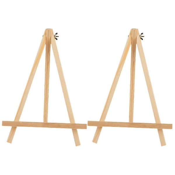 2 stk. Dekorative billedholdere i træ, bordmaleriholdere, bordmaleristativer