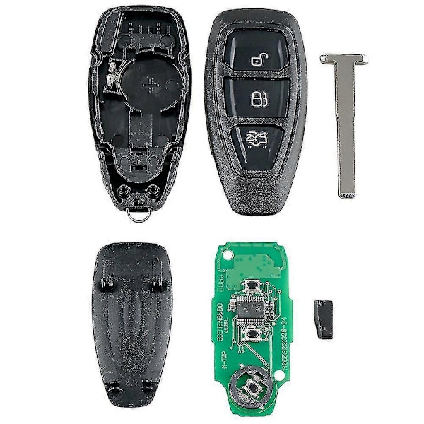Auton älykäs kauko-ohjainavain 3 painiketta sopii Focus C-max Mondeo Kuga Fiesta B-max 433mhz