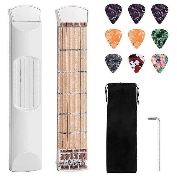 Fickgitarrhals, Gitarr Er 6 Band Bärbart Gitarrackordsverktyg För Nybörjare