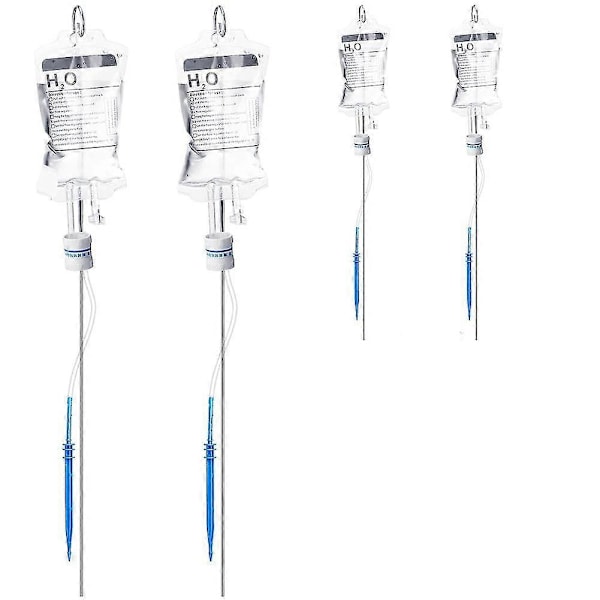 4 st Automatiskt Bevattningssystem 350ml Droppbevattningspåse Med Metallstång Bevattnings Tillbehör