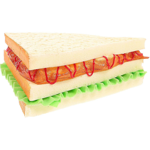 Fejkbröd Konstgjort Bröd Simulering Matmodell Dekoration Köksrekvisita (Sandwich)