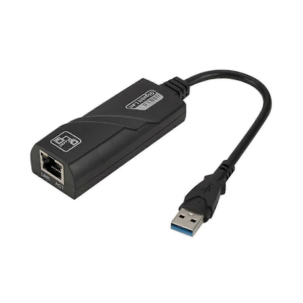USB 3.0 til Gigabit LAN-kort USB Ethernet-adapter 1000 Mbps Nettverkskort for Android TV Laptop Deskt